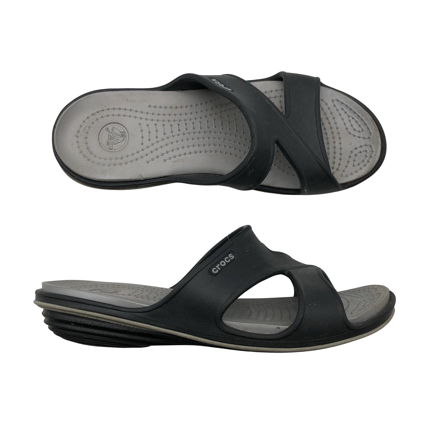 Naisten Crocs - Sandaalit, koko 40 - Musta (1)