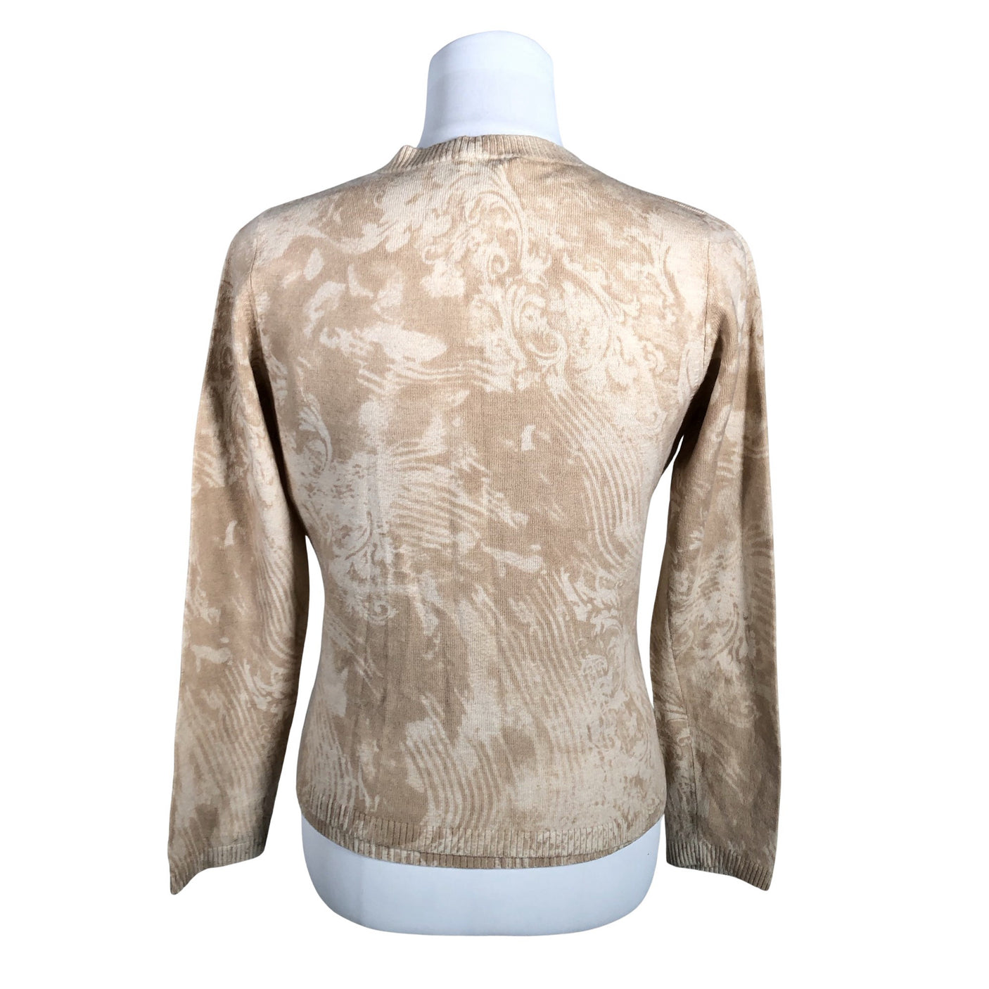 Naisten Elegance - Neuletakki, koko 38 - Beige (3)