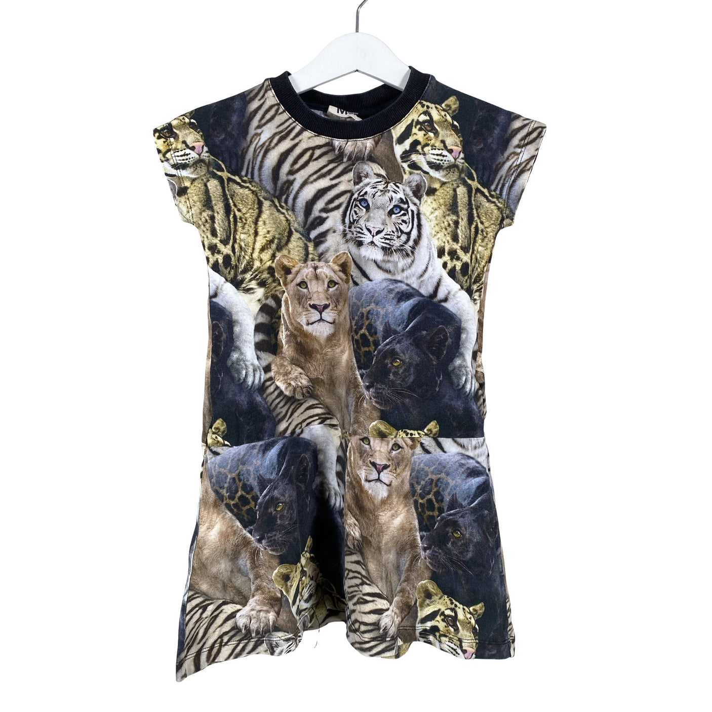 Tyttöjen Molo Kids - Trikoomekko, koko 110 - 116 - Harmaa (1)