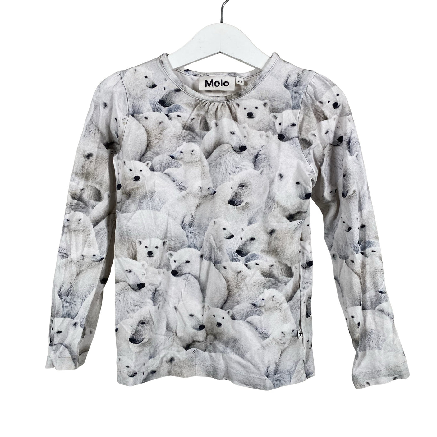 Unisex Molo Kids - Trikoopaita, koko 110 - 116 - Harmaa (1)