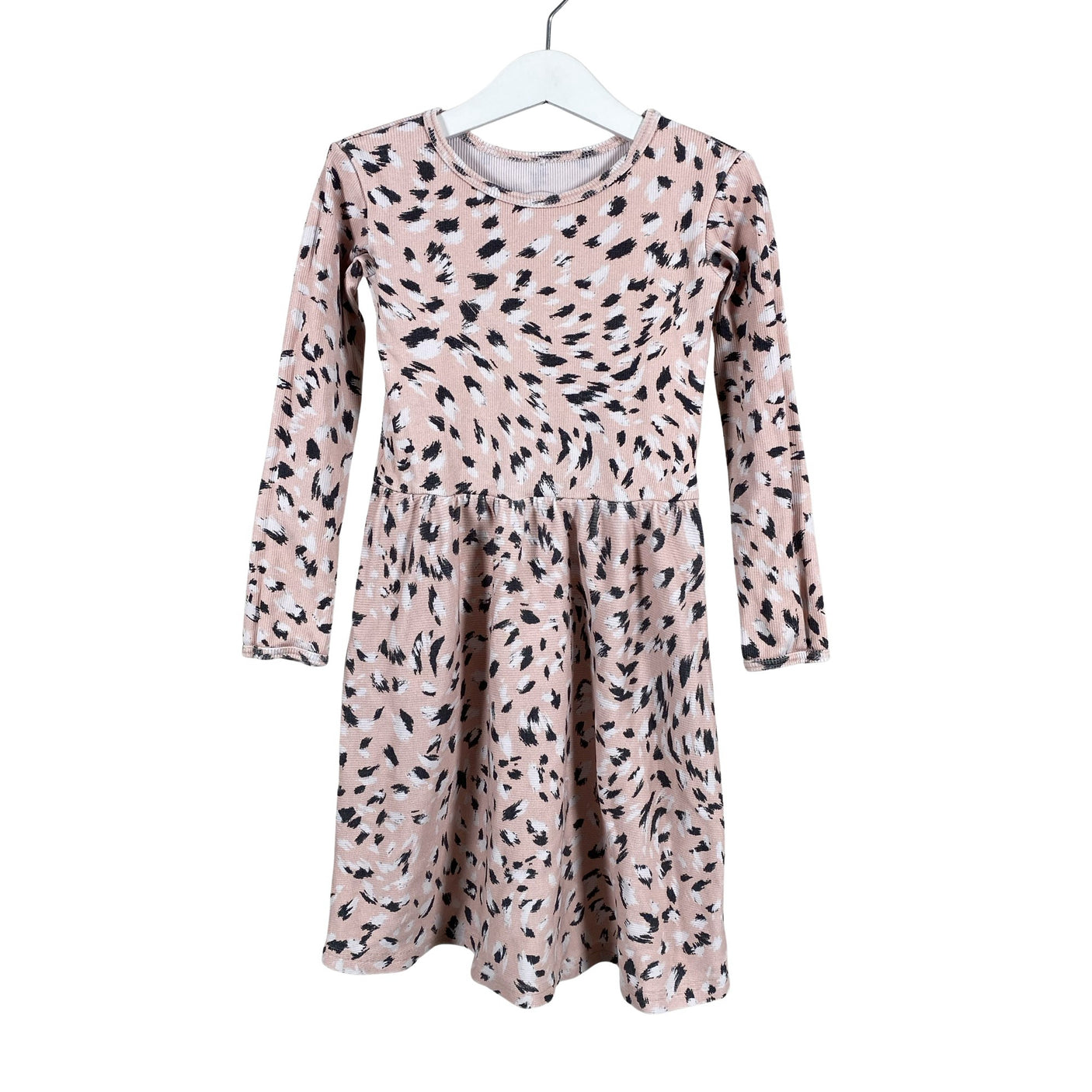 Tyttöjen Metsola - Trikoomekko, koko 122 - 128 - Vaaleanpunainen (1)