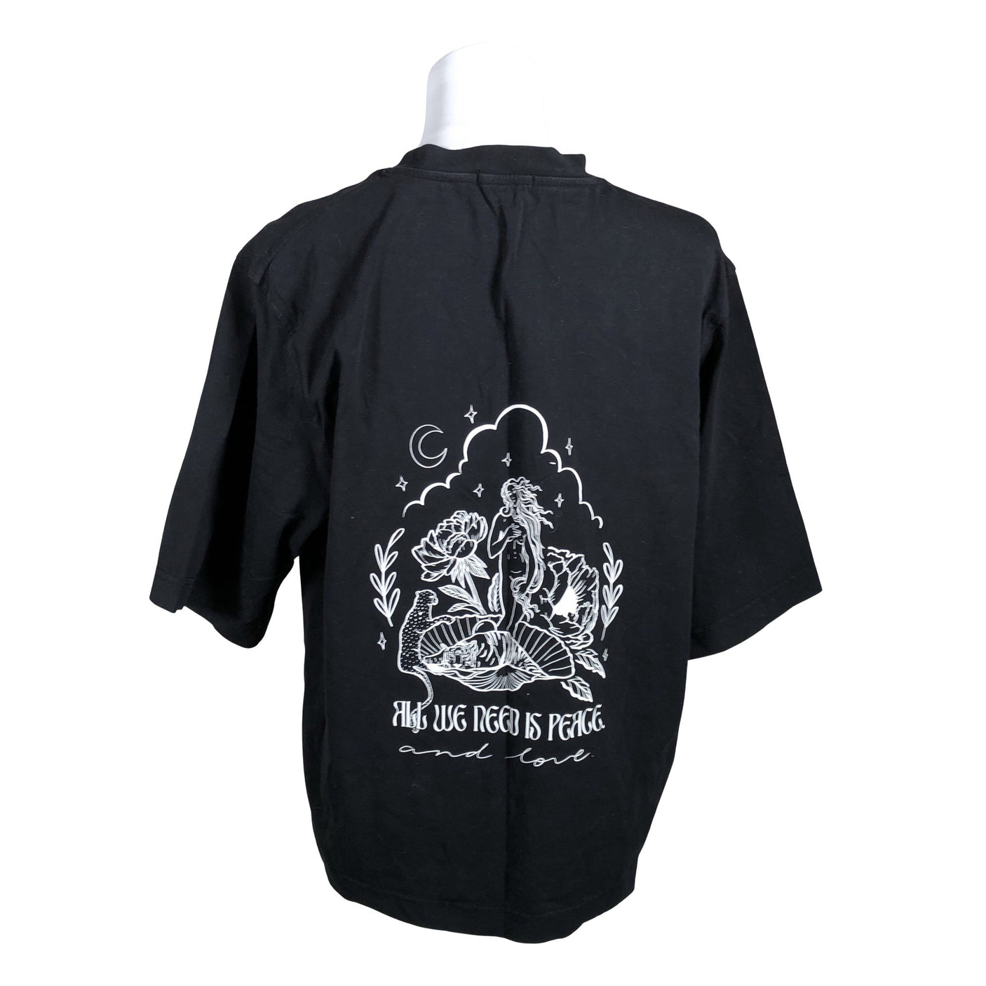 Naisten Uhana Design - T-paita, koko 40 - Musta (2)