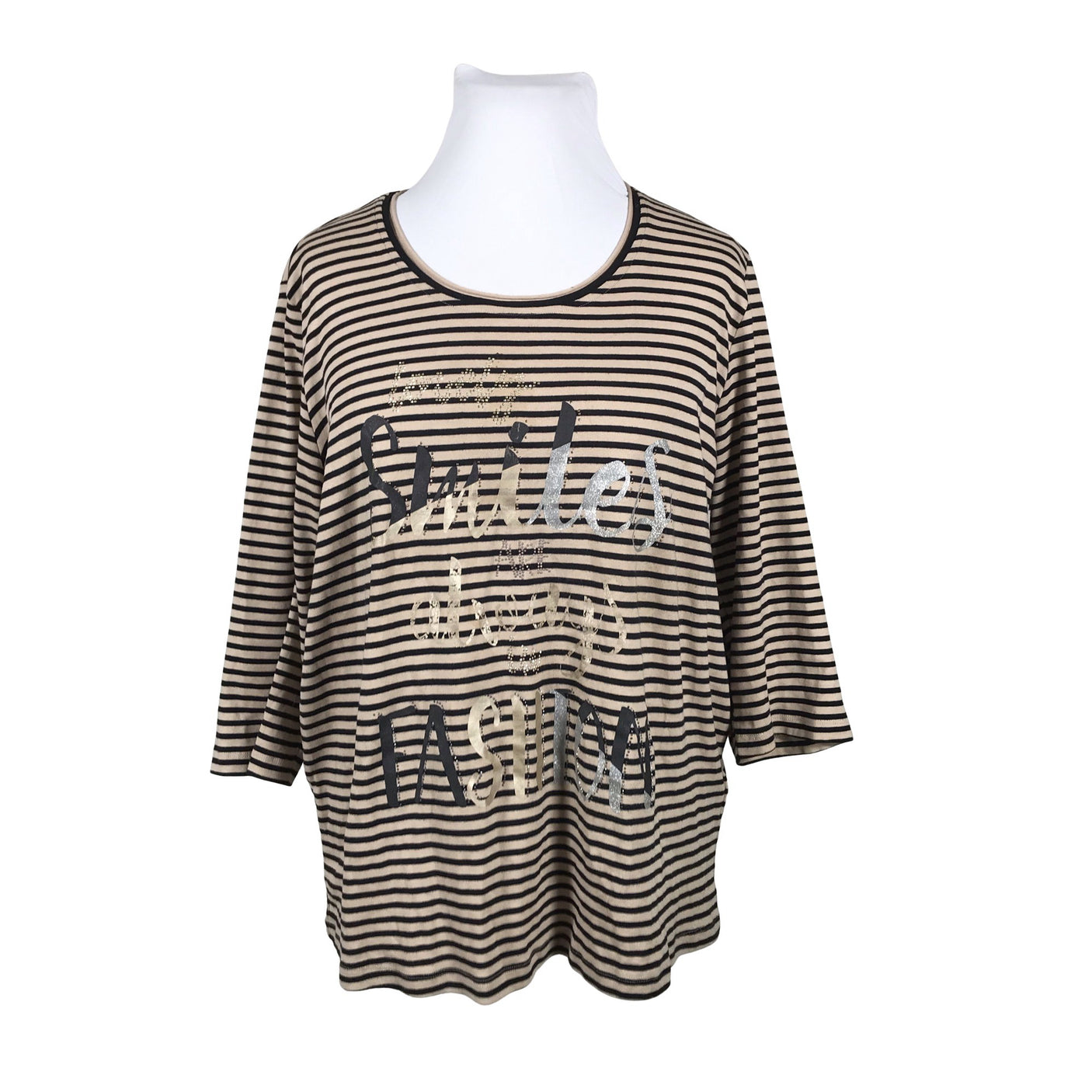 Naisten Via Appia Due - Trikoopaita, koko 48 - Beige (1)