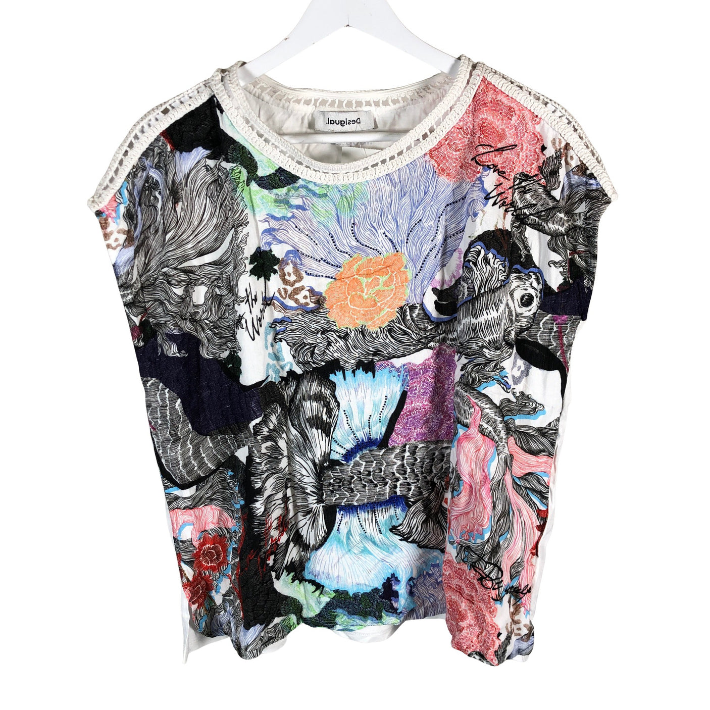 Unisex Desigual - T-paita, koko 42 - (1)