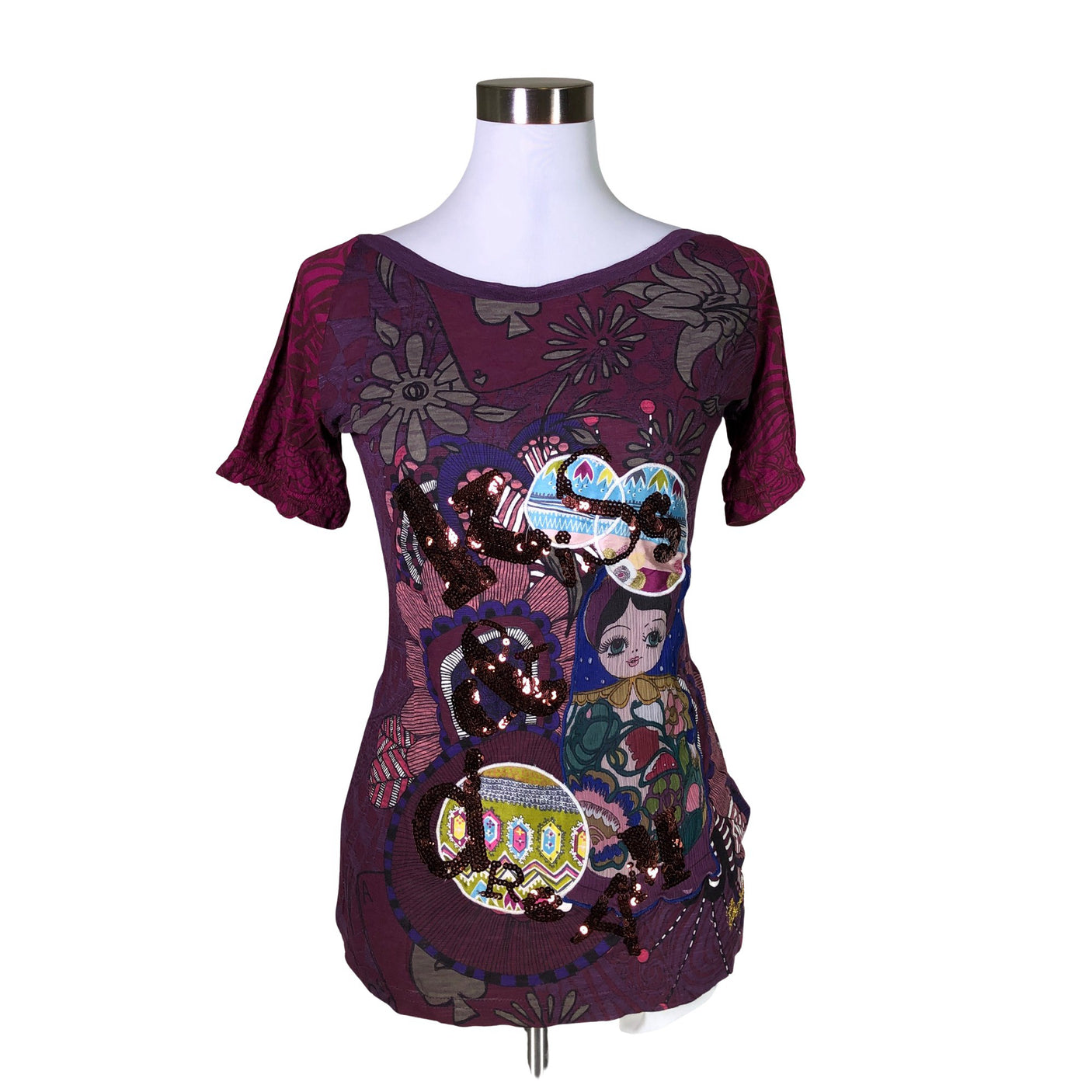 Unisex Desigual - T-paita, koko 38 - (1)
