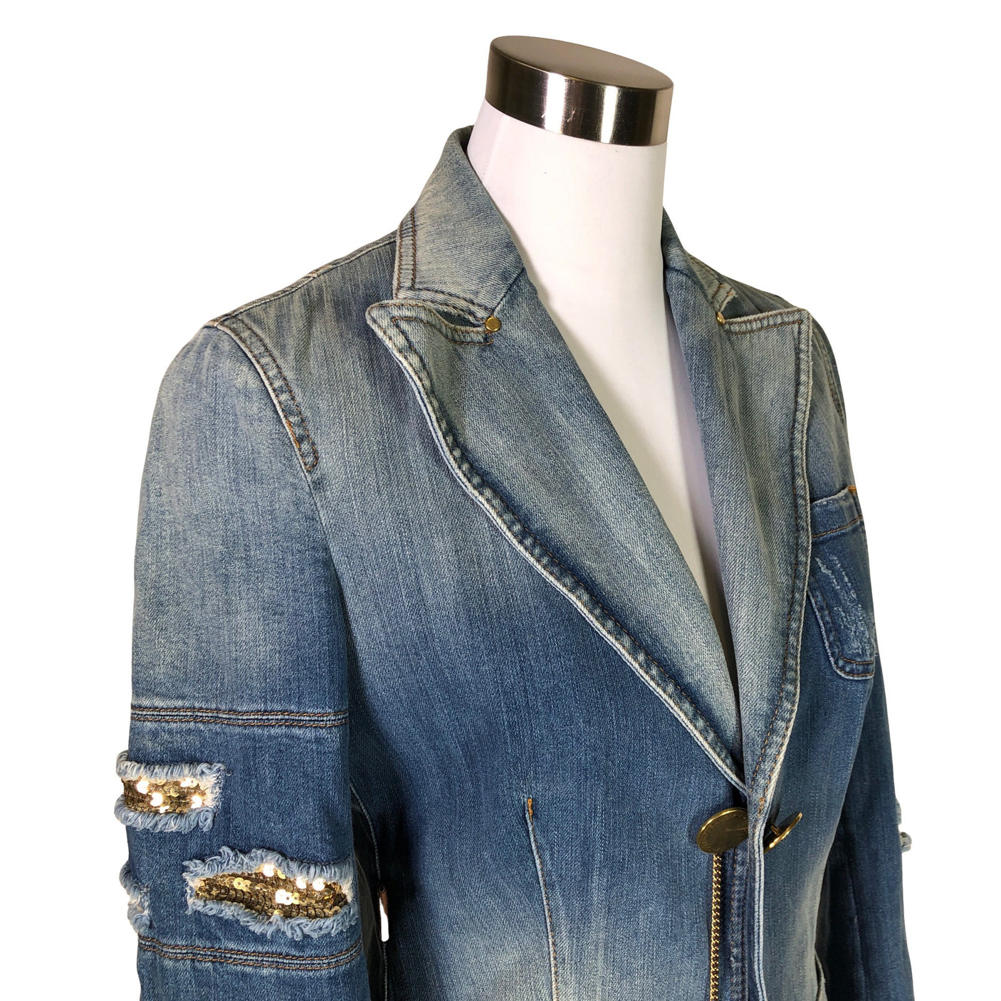 Unisex Moschino Jeans - Farkkutakki, koko 36 - (3)