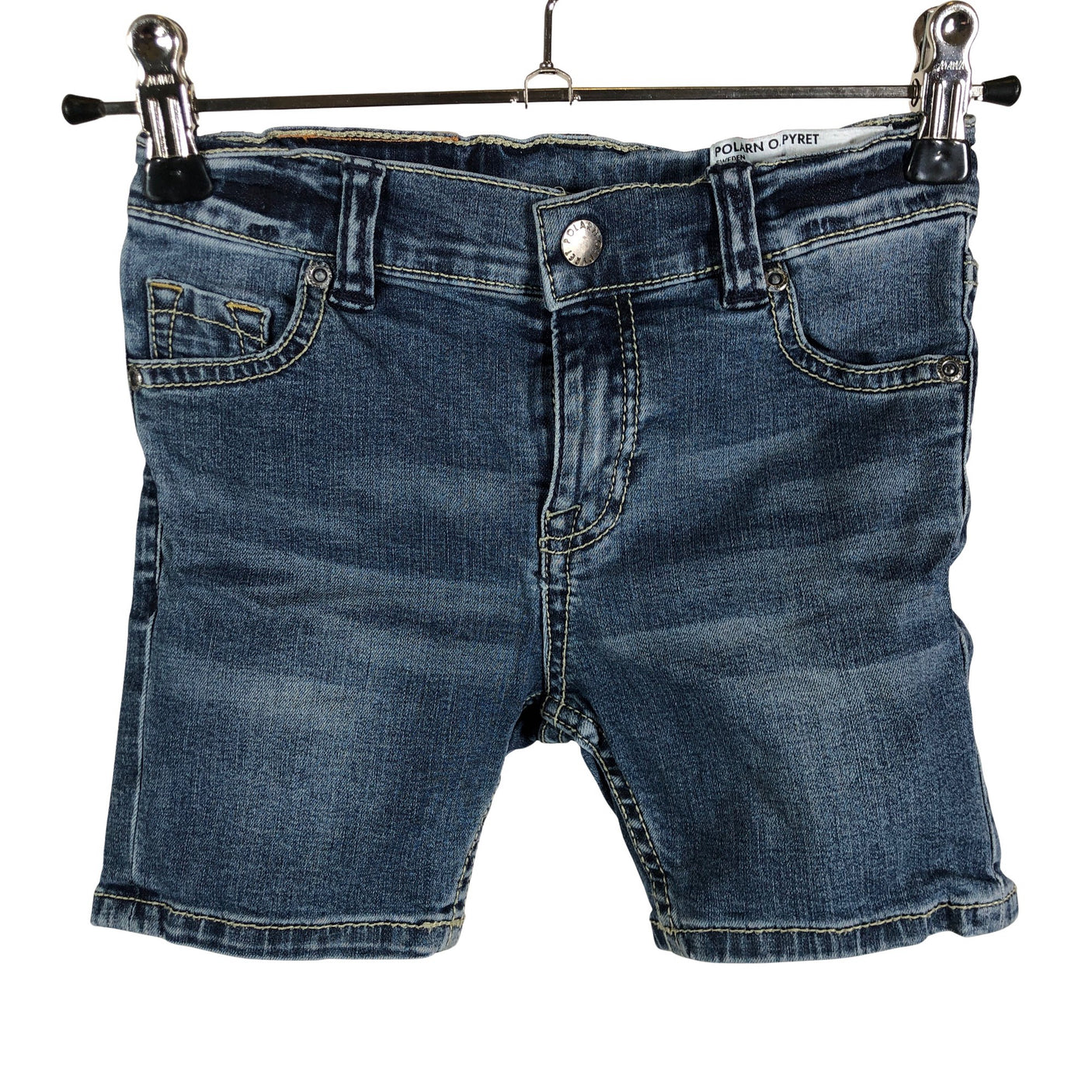 Unisex Polarn O. Pyret - Farkkushortsit, koko 86 - 92 - Sininen (1)