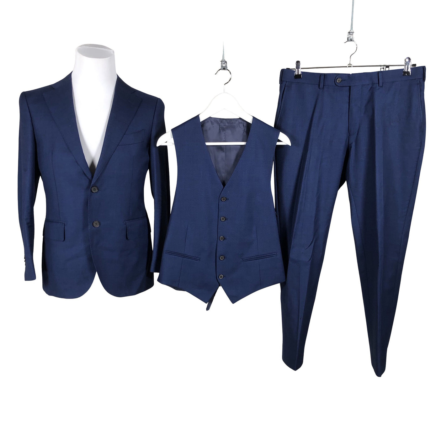 Miesten SuitSupply - Puku, koko L - Sininen (1)