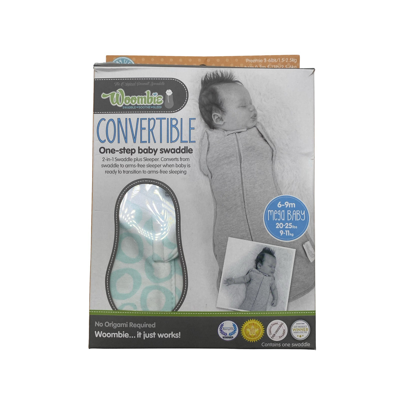 Unisex Woombie - Unipussi, koko 0 - 1 vuotta - Valkoinen (2)