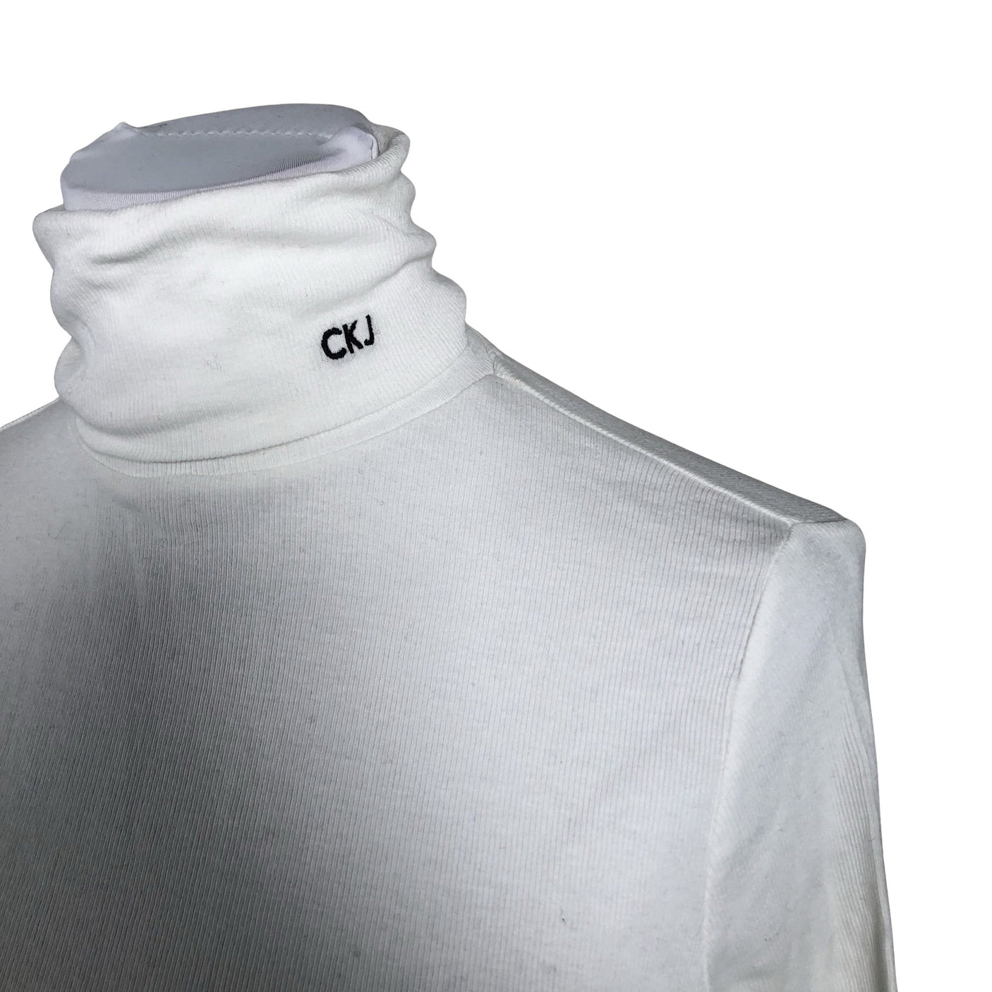 Naisten Calvin Klein Jeans - Trikoopaita, koko 38 - Valkoinen (2)