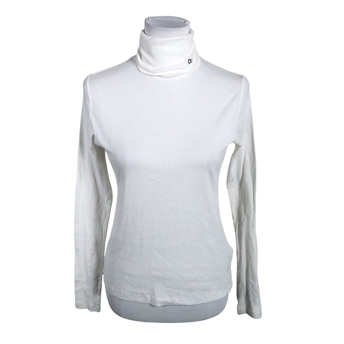 Naisten Calvin Klein Jeans - Trikoopaita, koko 38 - Valkoinen (1)