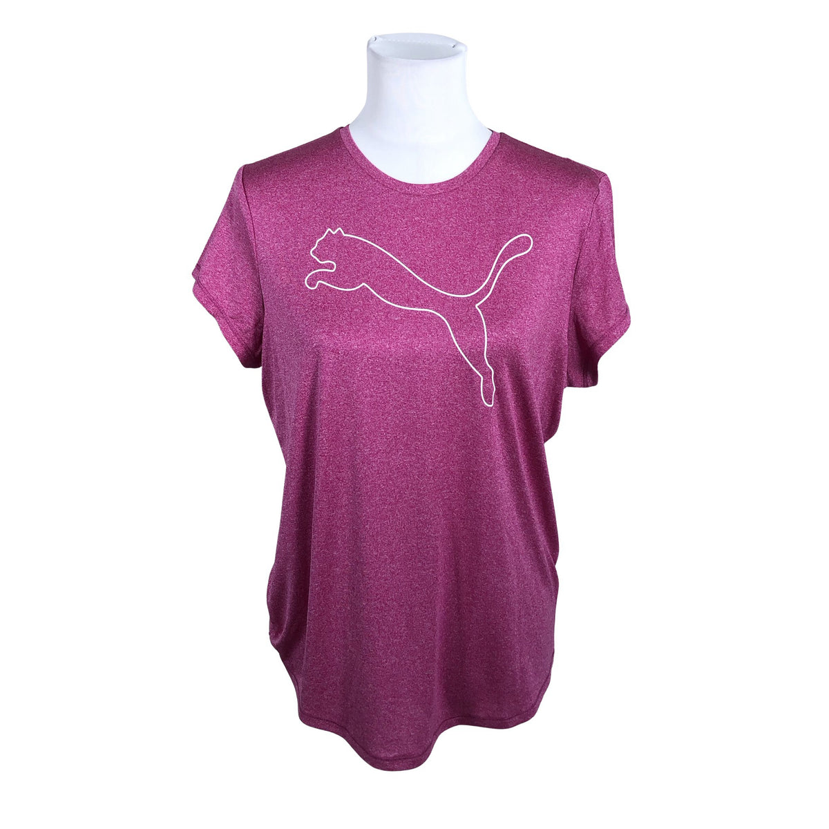 Naisten Puma - Urheilupaita, lyhyet hihat, koko 40 - Violetti (1)