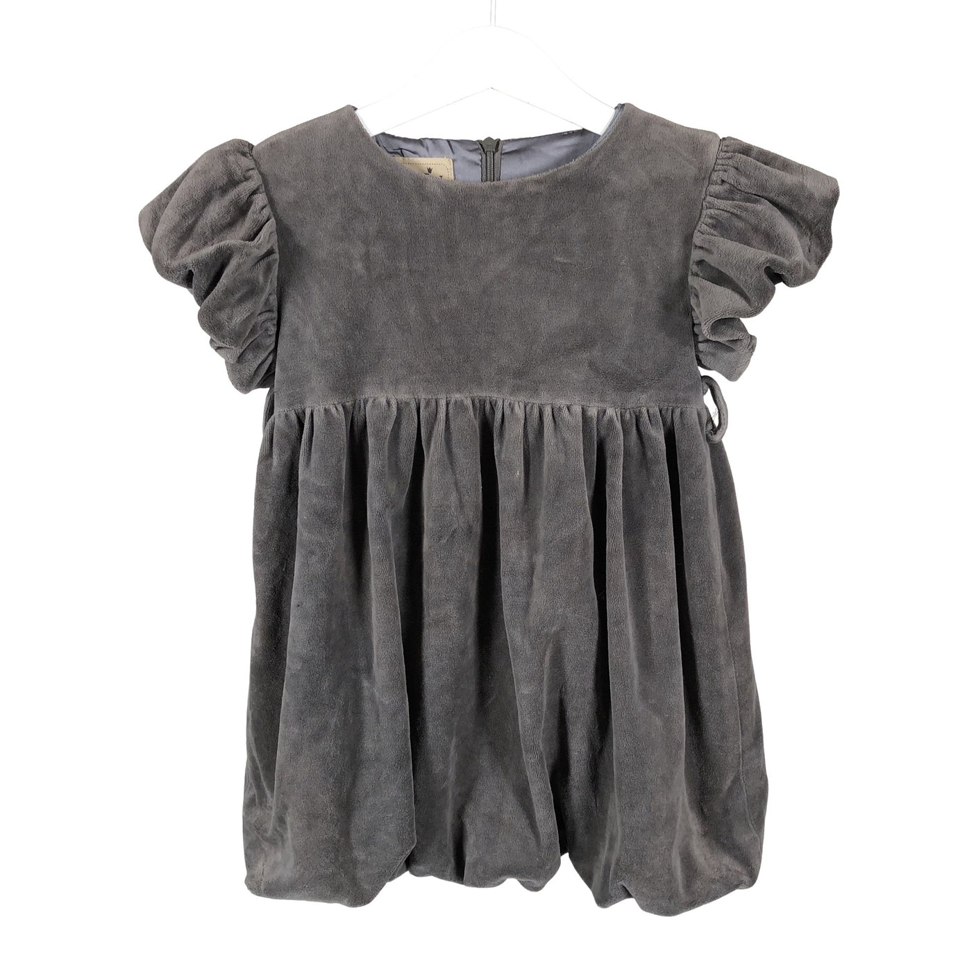 Tyttöjen MeMini - Collegemekko, koko 104 - 110 - Harmaa (1)