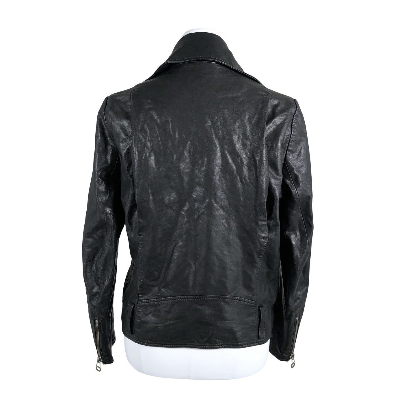 Naisten Filippa K. - Nahkatakki, koko 36 - Musta (3)