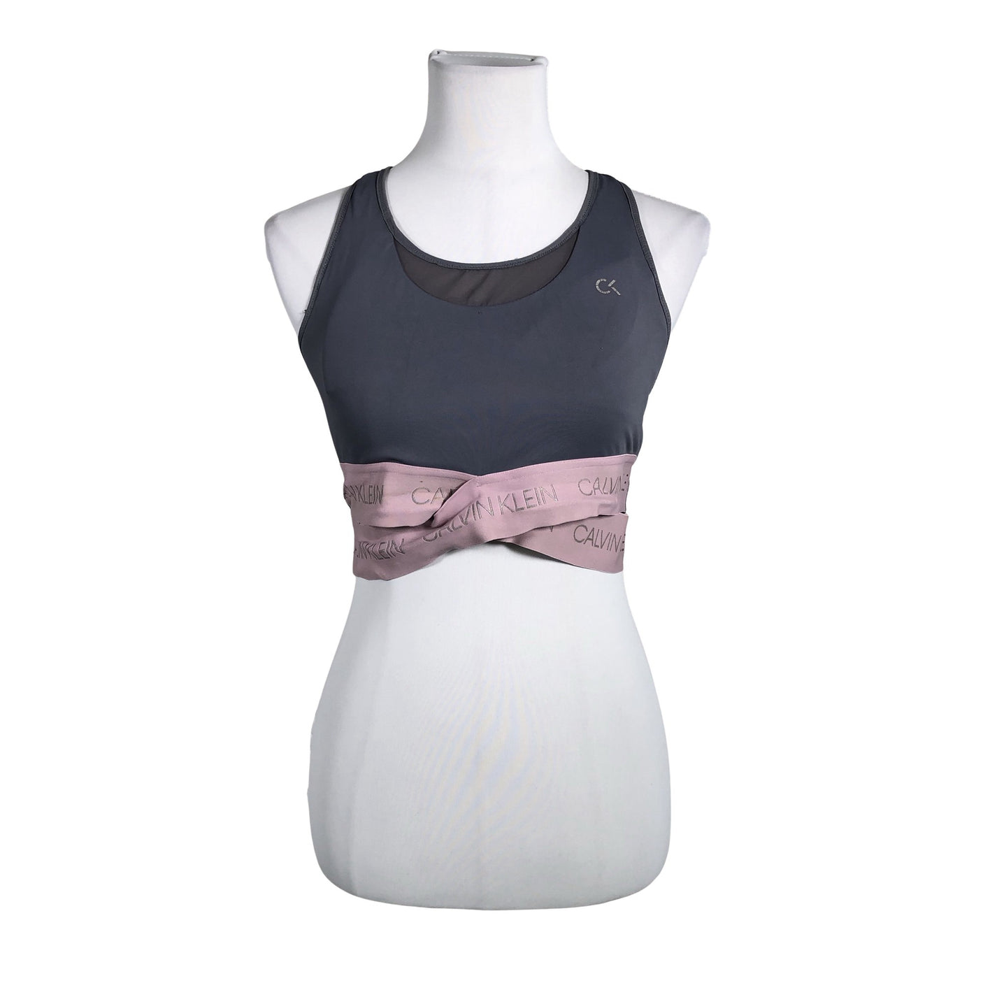 Naisten Calvin Klein - Urheilutoppi, koko 38 - Harmaa (1)