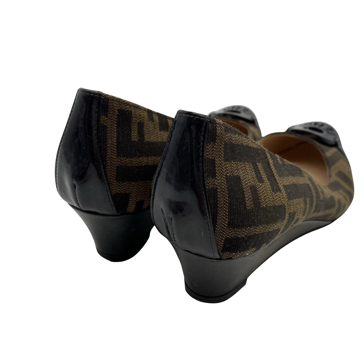 Naisten Fendi - Kiilakorkokengät, koko 38 - Ruskea (3)