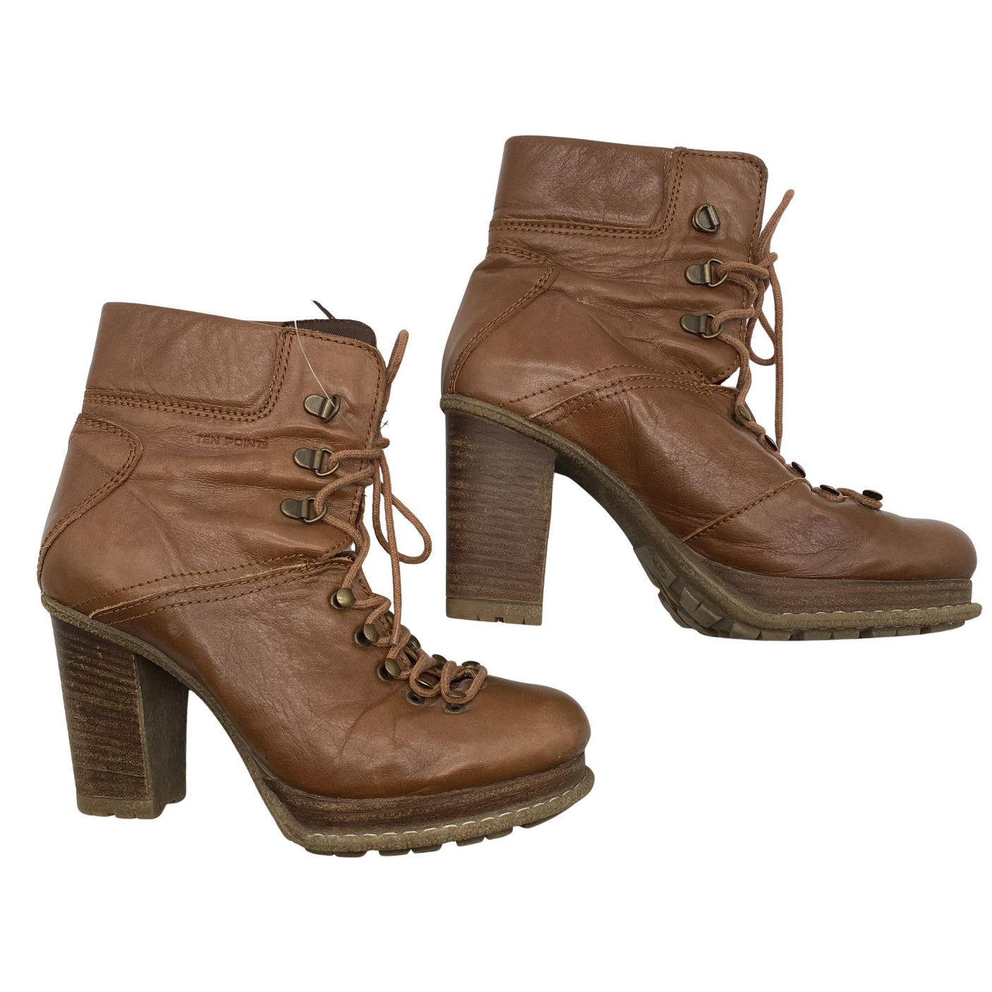 Naisten Ten Points - Nilkkurit, koko 37 - Ruskea (1)