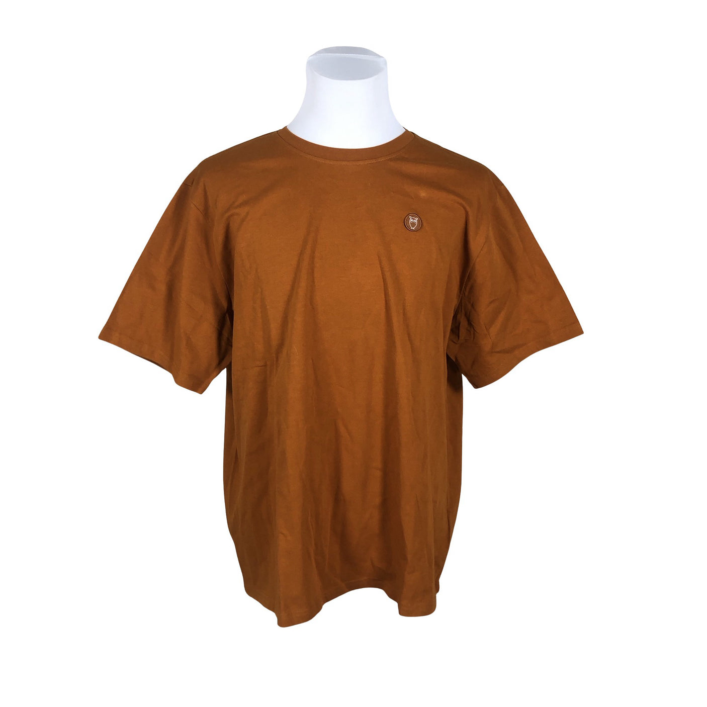 Miesten Knowledge Cotton Apparel - T-paita, koko XL - Oranssi (1)