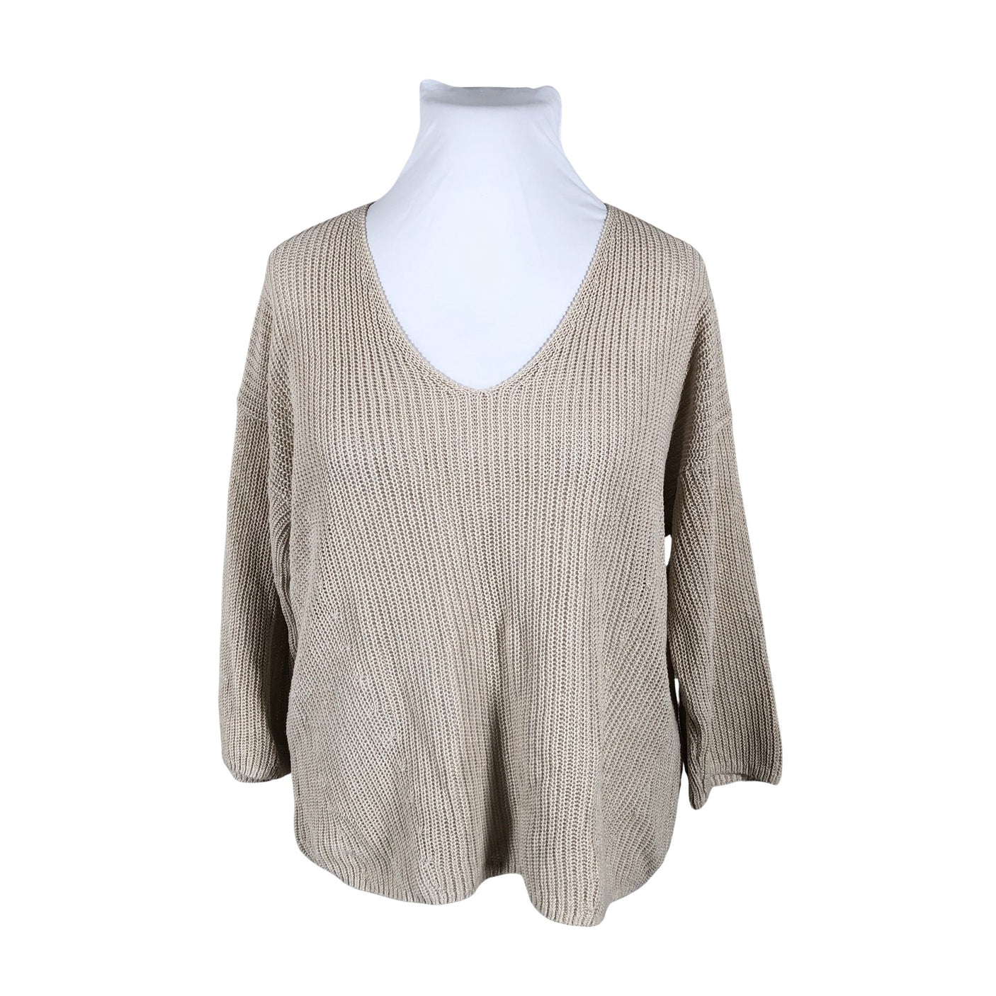 Naisten Part two - Neulepaita, koko 42 - Beige (1)