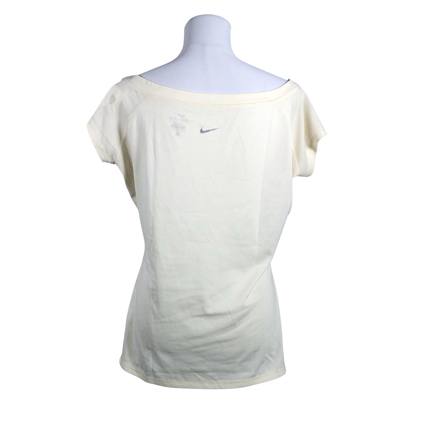 Naisten Nike - Urheilupaita, lyhyet hihat, koko 38 - Beige (2)