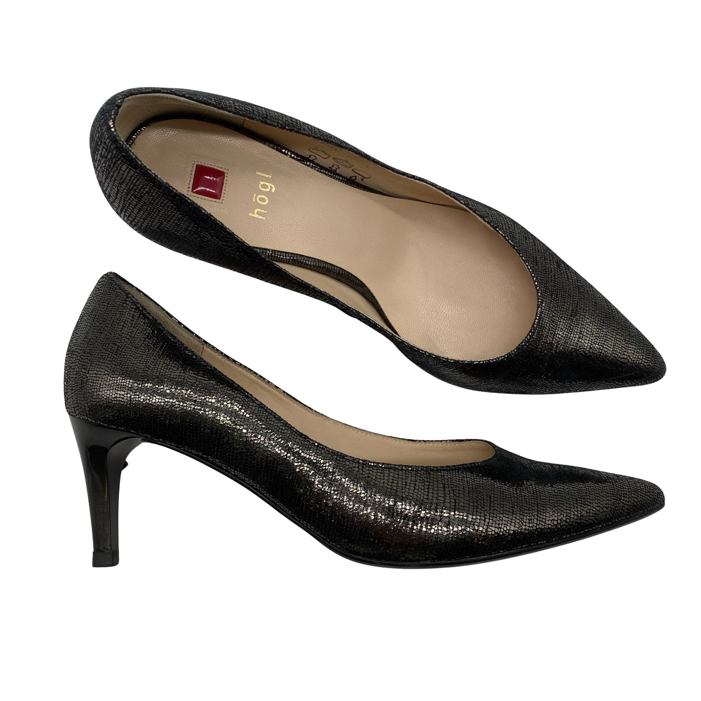 Naisten Högl - Juhlakorkokengät, koko 38 - Hopea (1)