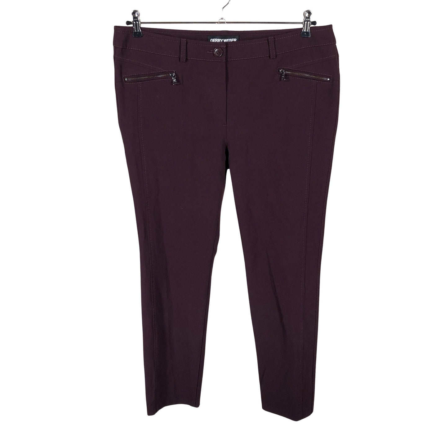Naisten Gerry Weber - Farkut, koko 48 - Viininpunainen (1)