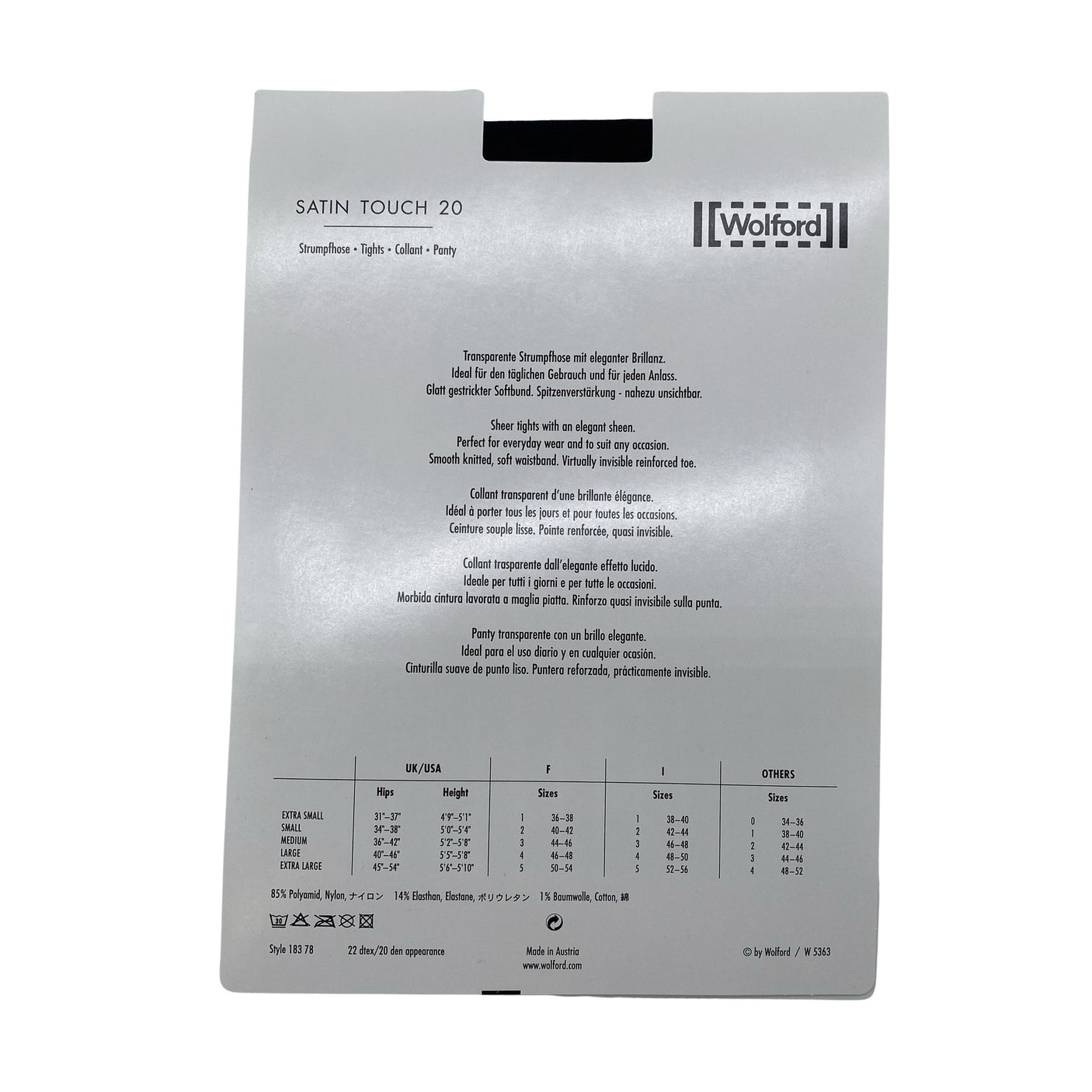 Naisten Wolford - Sukkahousut, ohuet, koko 38 - Musta (2)