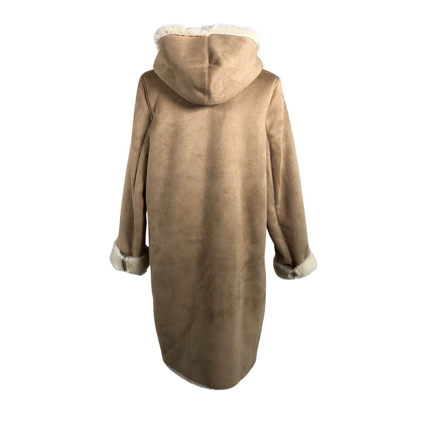 Naisten Uniqlo - Tekoturkistakki, koko 38 - Beige (2)