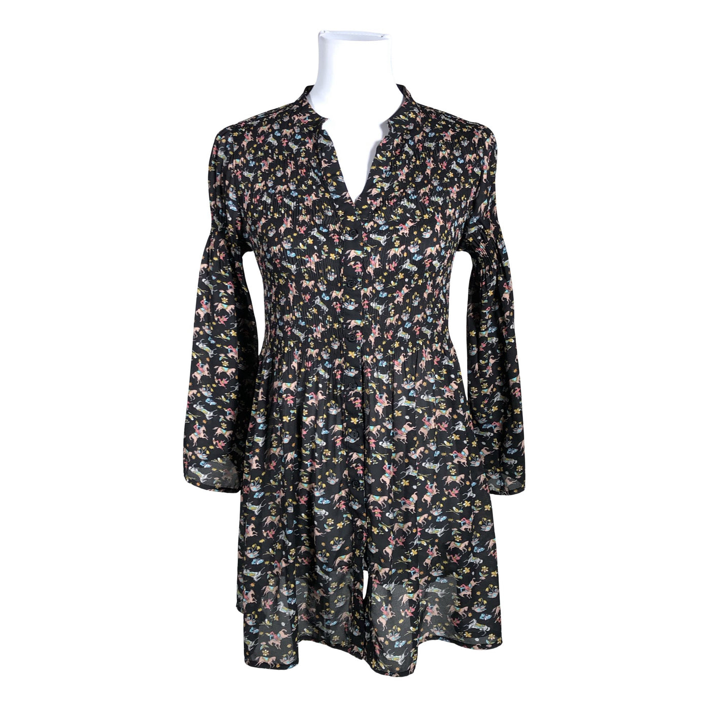 Naisten Kriss - Sifonkitunika, koko 36 - Musta (1)