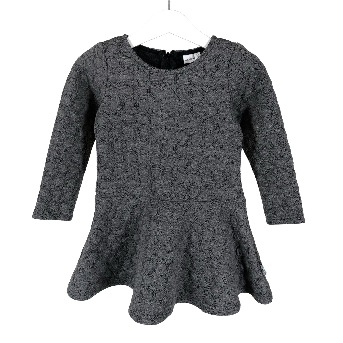 Tyttöjen Claire.dk - Collegemekko, koko 86 - 92 - Harmaa (1)