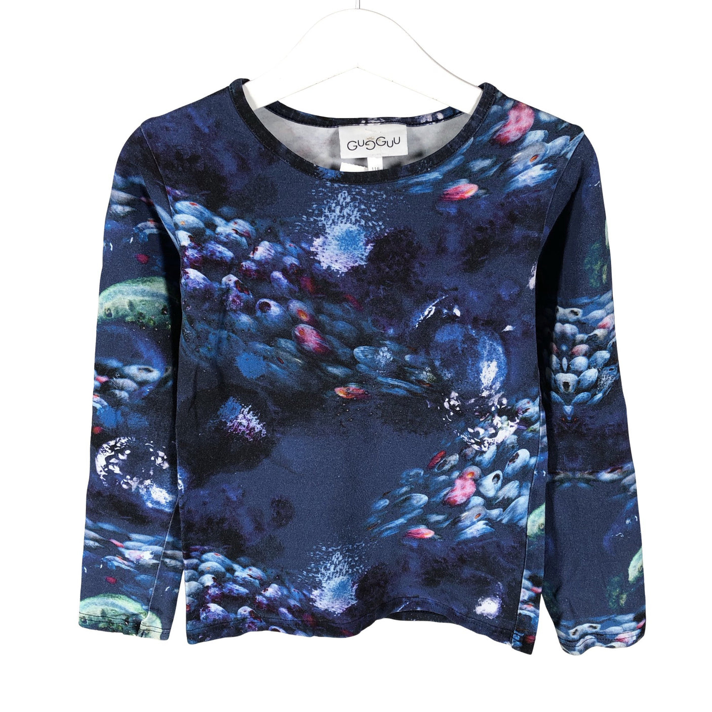 Unisex Gugguu - Trikoopaita, koko 110 - 116 - Sininen (1)