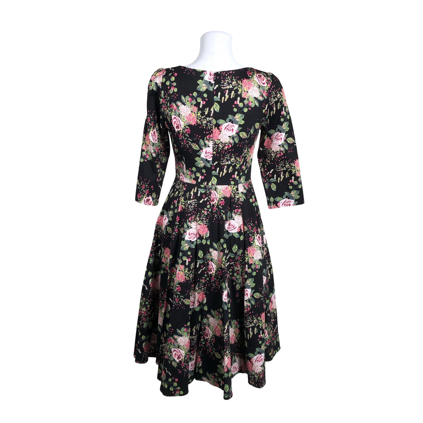 Naisten Hearts & Roses - Kangasmekko, koko 38 - Musta (2)