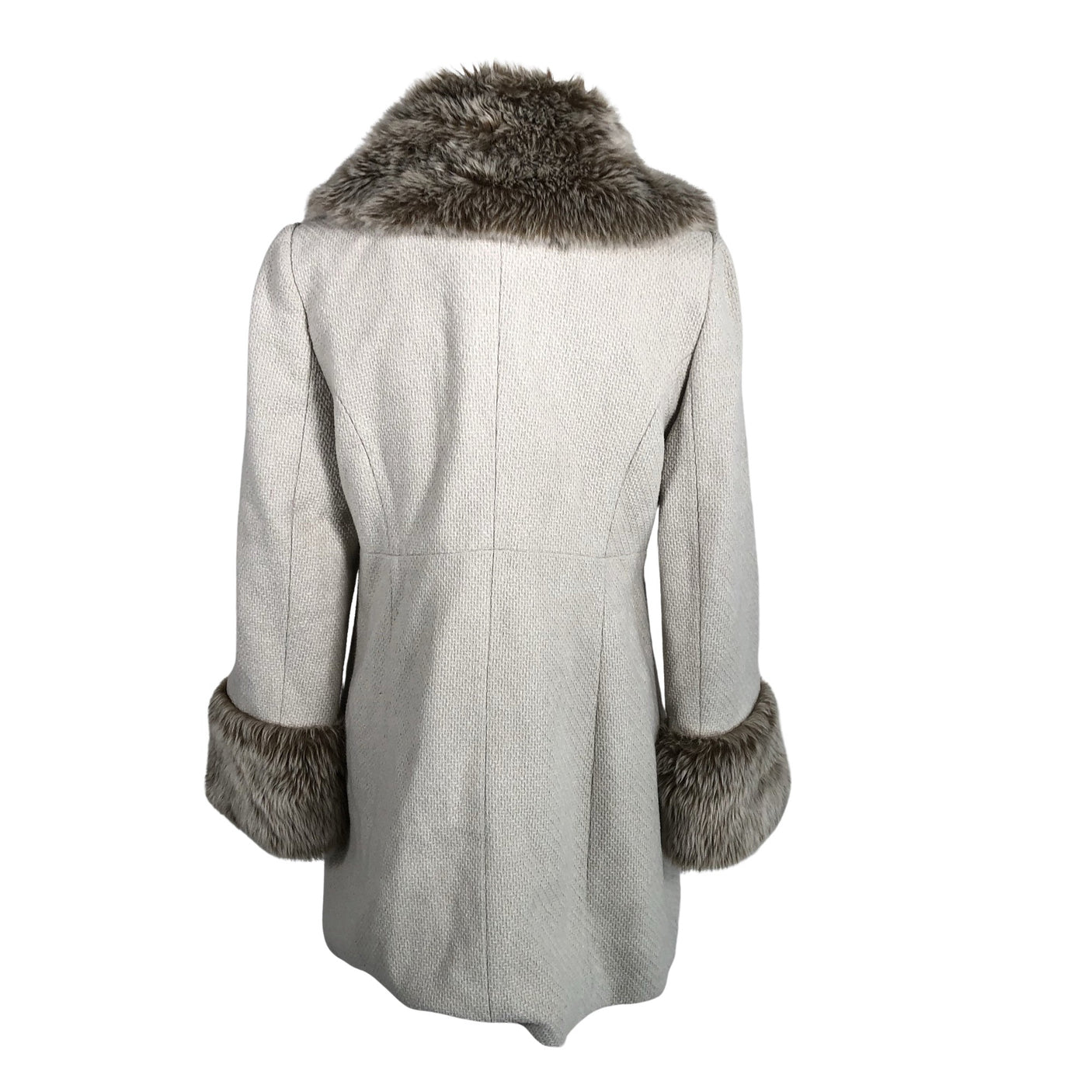 Naisten Miss Selfridge - Villakangastakki, koko 42 - Beige (2)