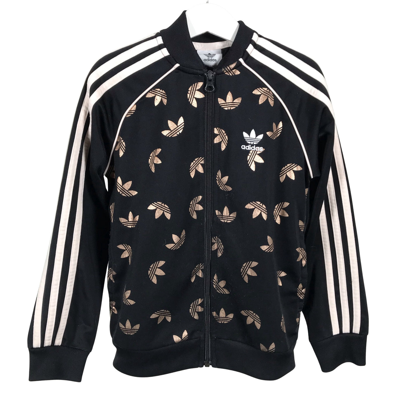 Tyttöjen Adidas - Verryttelytakki, koko 122 - 128 - Musta (1)