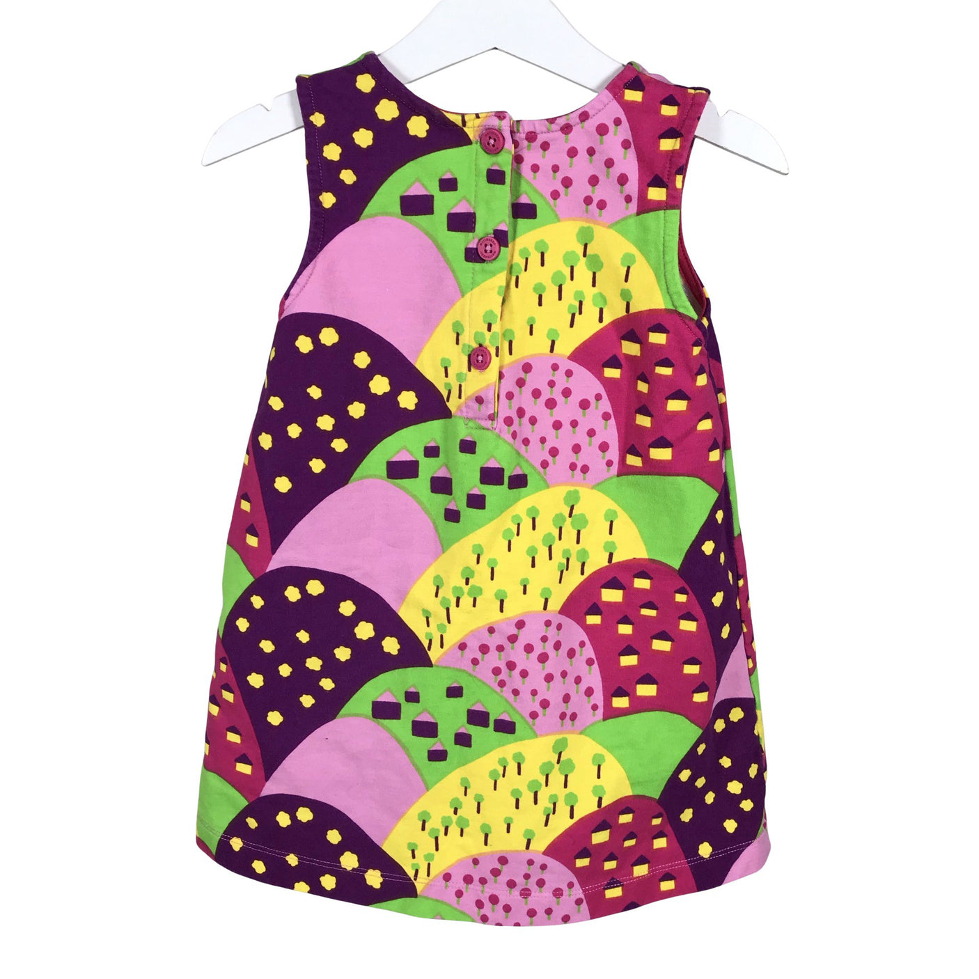 Tyttöjen Marimekko - Trikoomekko, koko 92 - 98 - Vaaleanpunainen (2)