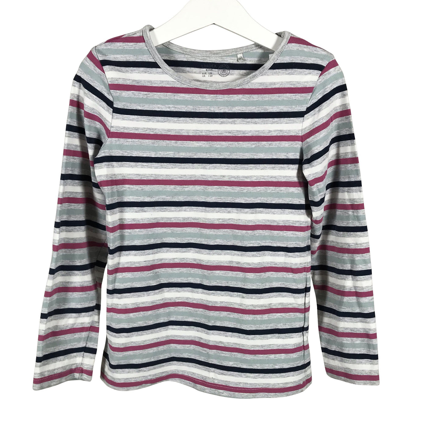 Tyttöjen Lindex - Trikoopaita, koko 122 - 128 - Harmaa (1)