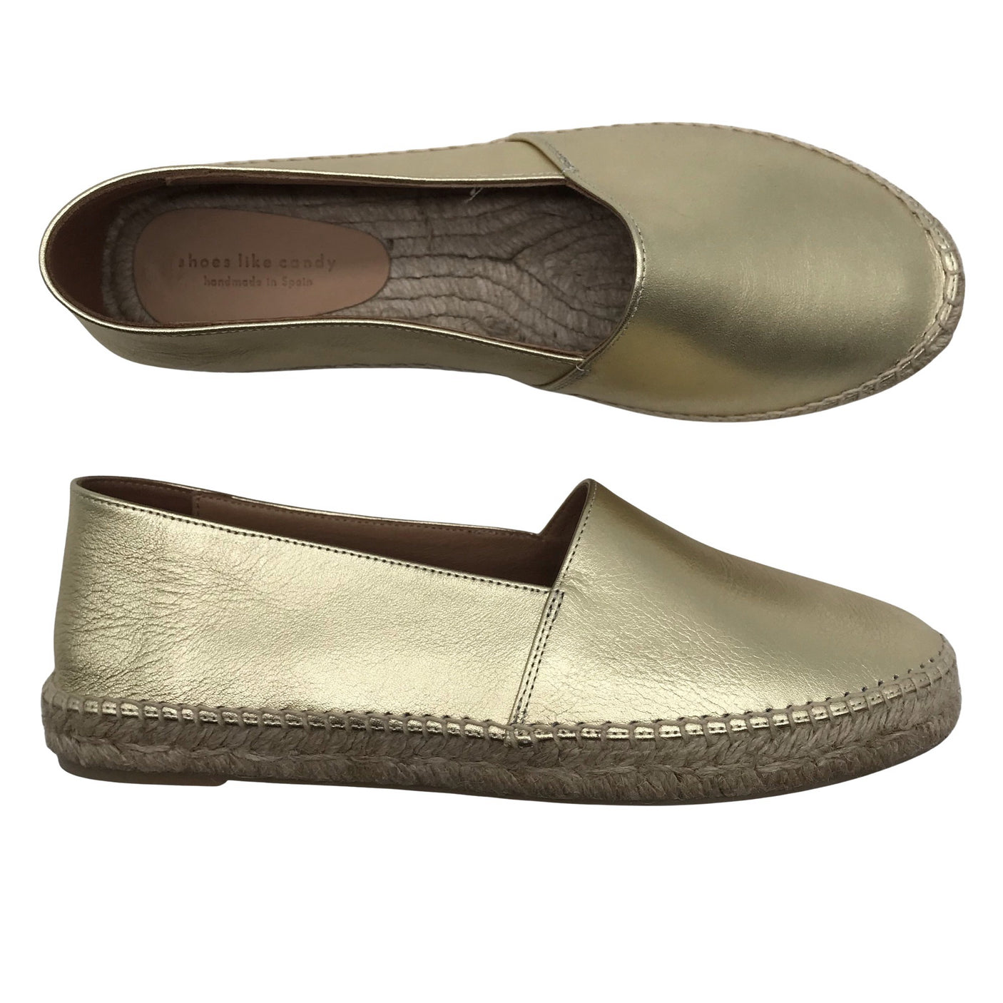 Naisten Shoes like candy - Loaferit, koko 40 - Kulta (1)