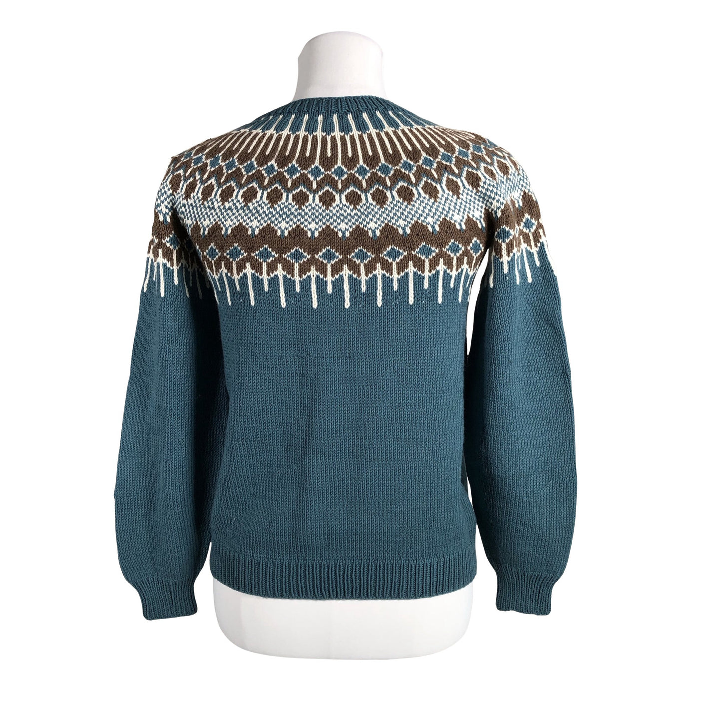 Naisten Handmade - Neulepaita, koko 36 - Sininen (3)