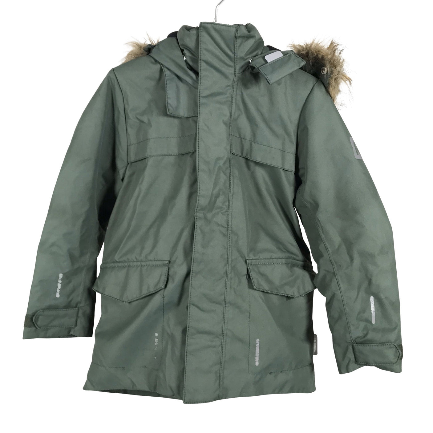 Unisex Reima - Toppatakki, koko 104 - 110 - Vihreä (1)