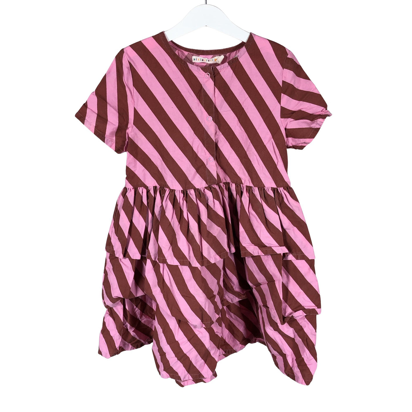 Tyttöjen Minimarket - Kangasmekko, koko 122 - 128 - Pinkki (2)