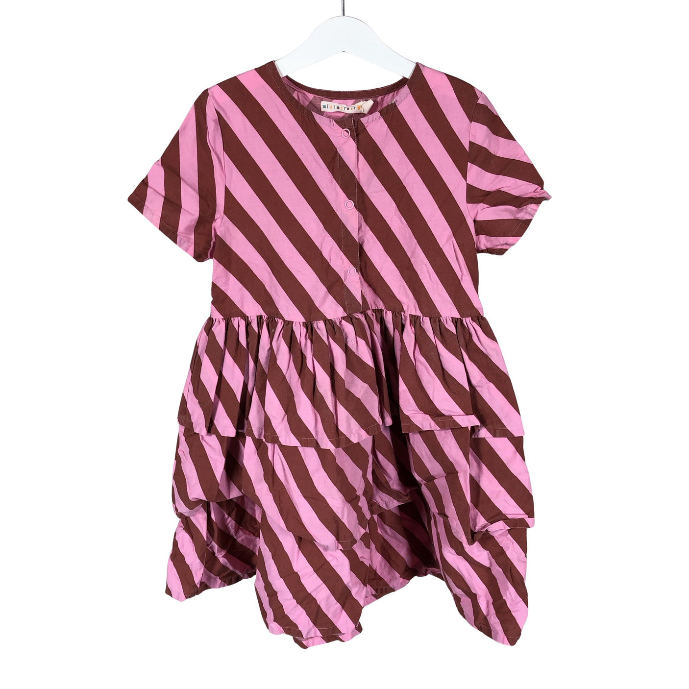 Tyttöjen Minimarket - Kangasmekko, koko 122 - 128 - Pinkki (1)