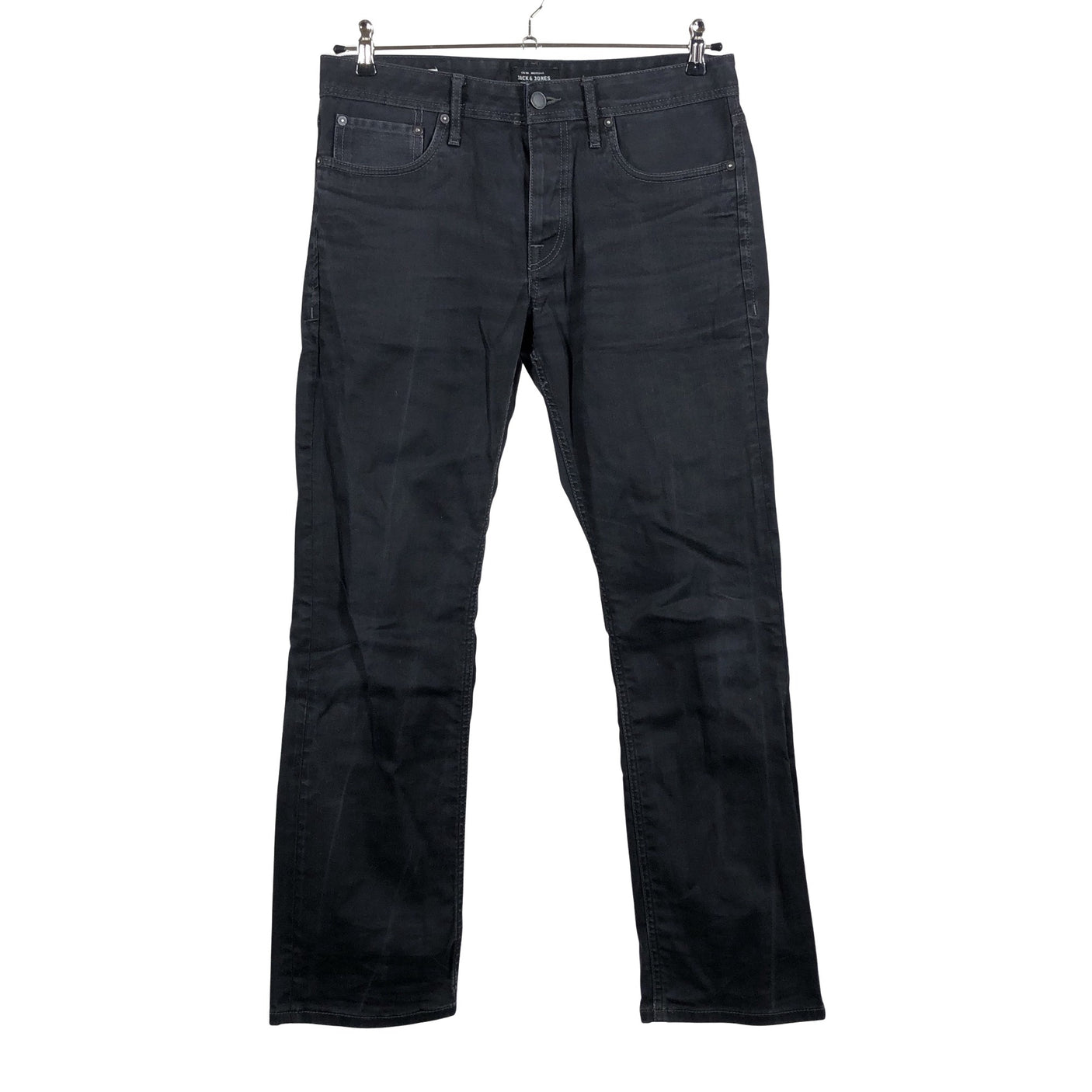 Miesten Jack & Jones - Farkut, koko W34 - Musta (1)