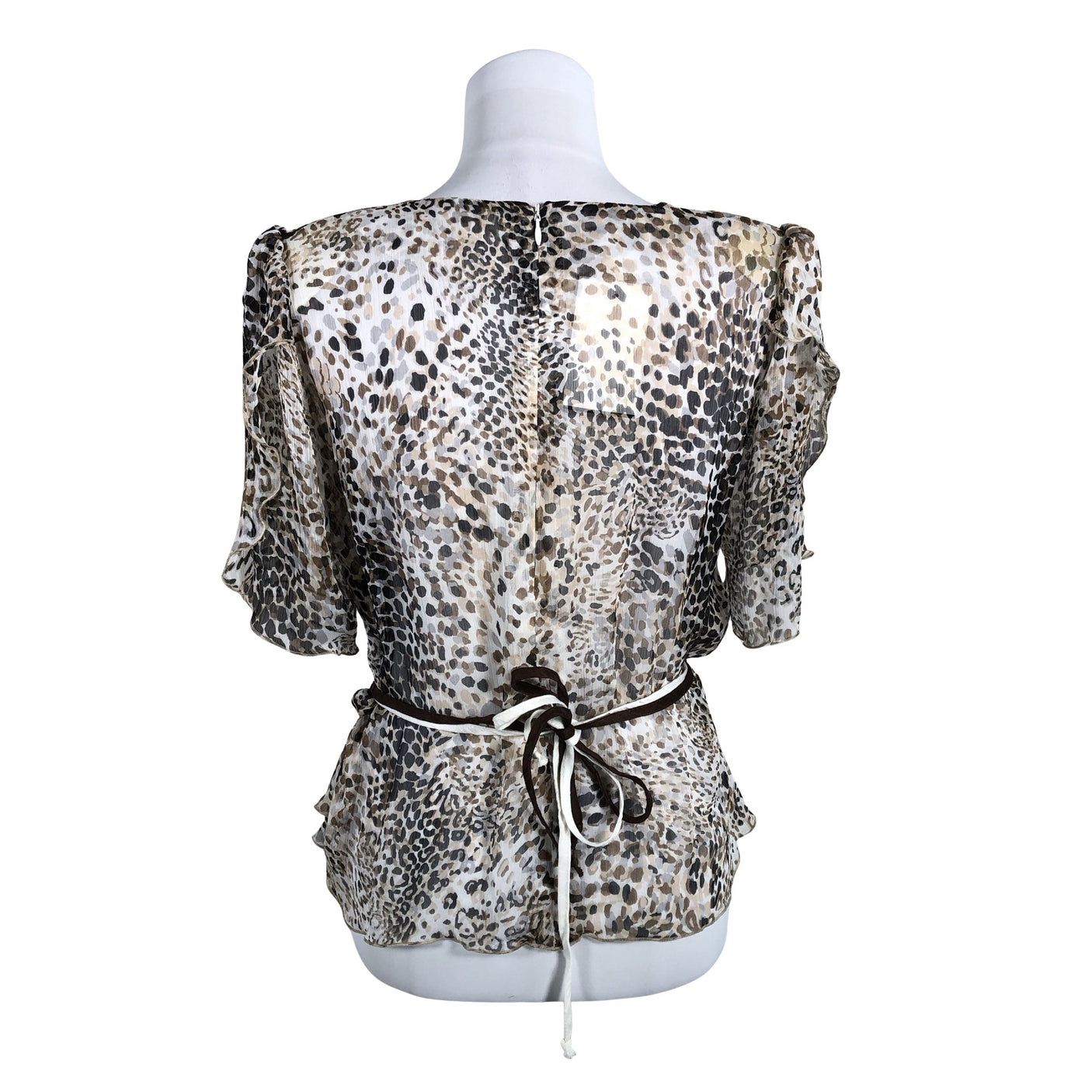 Naisten Modelia - Lyhythihainen pusero, koko 40 - Ruskea (2)