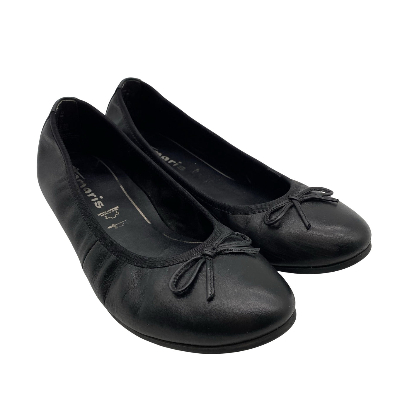 Naisten Tamaris - Ballerinat, koko 38 - Musta (2)