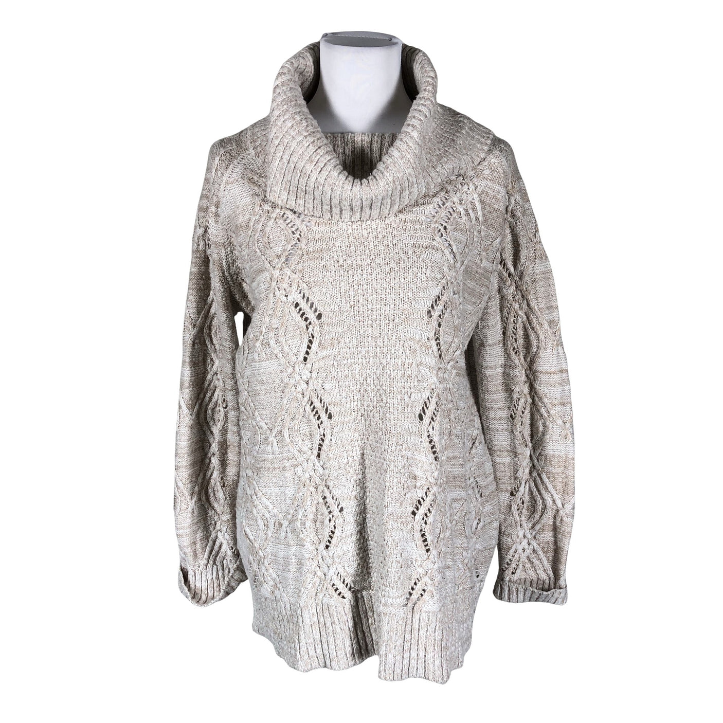 Naisten O.I.S - Neuletunika, koko 38 - Beige (1)