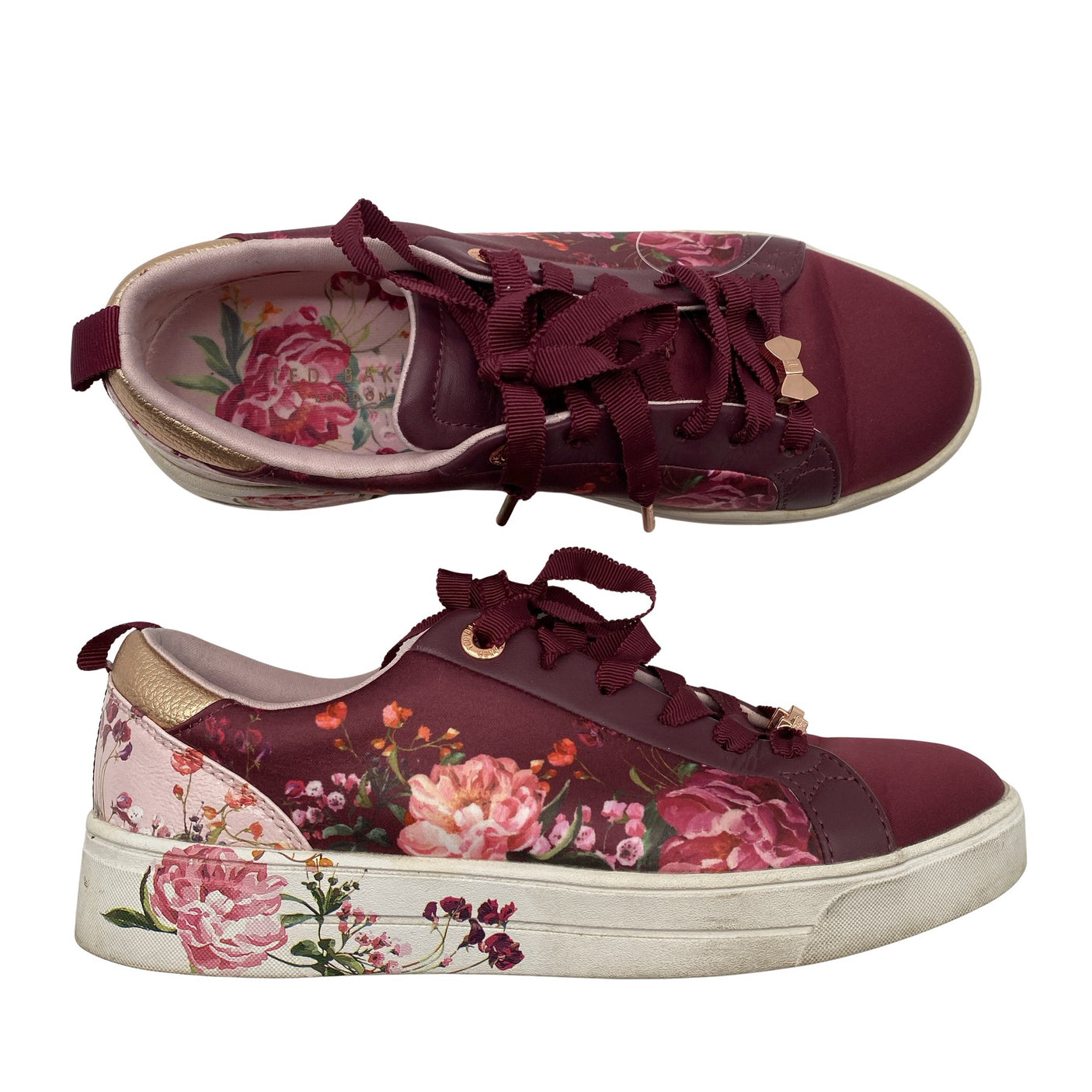 Naisten Ted Baker - Tennarit, koko 36 - Viininpunainen (1)