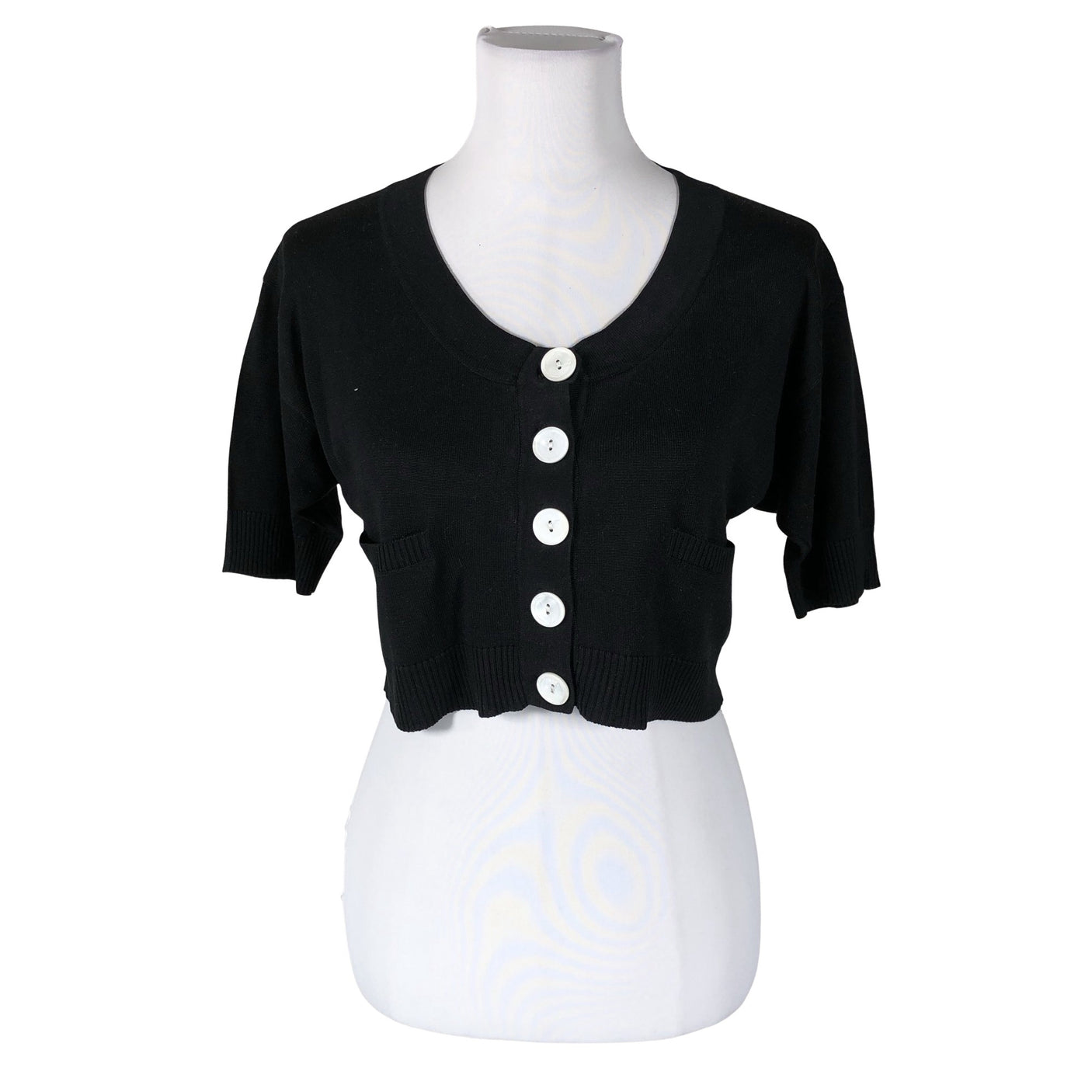 Naisten Marimekko - Neulebolero, koko 38 - Musta (1)