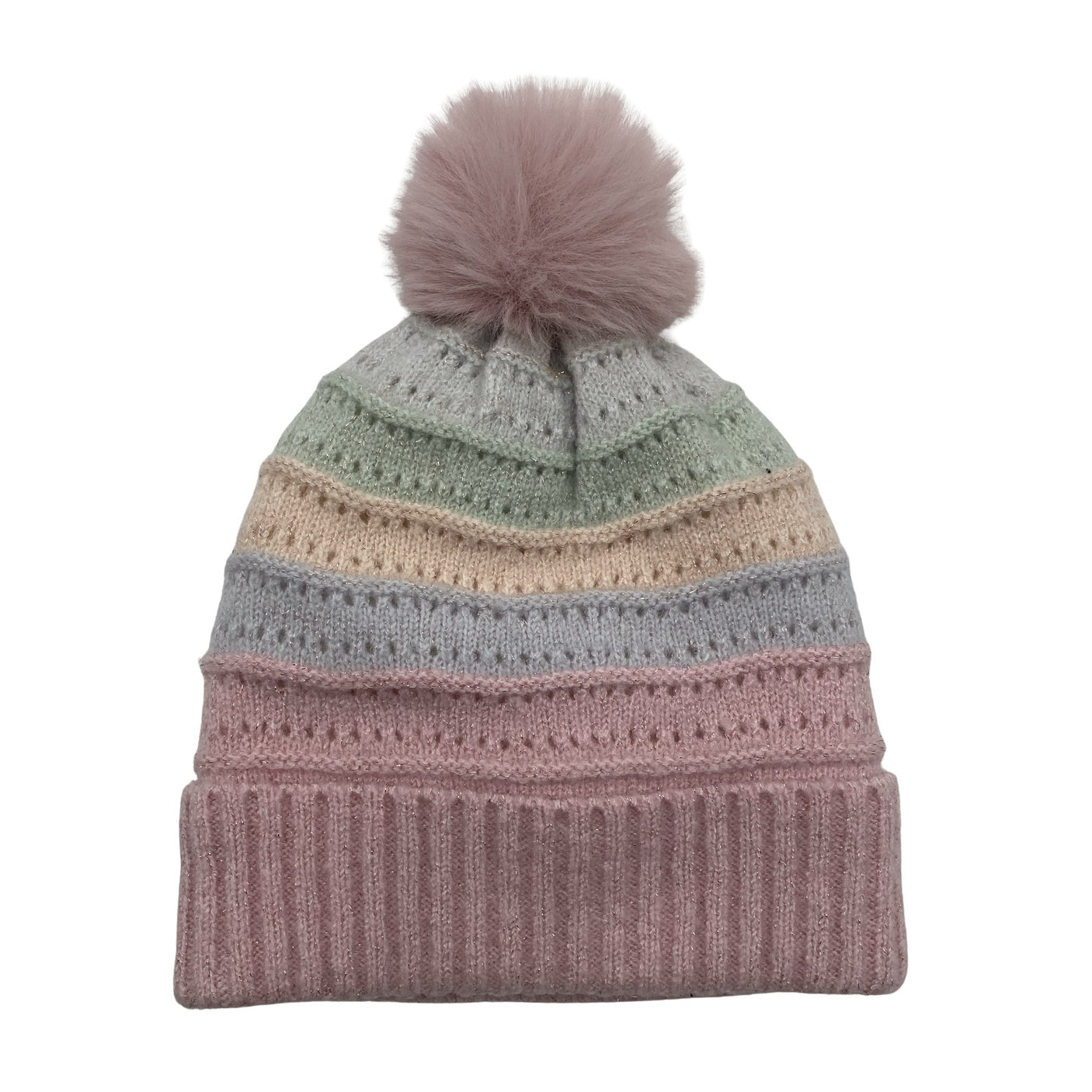 Tyttöjen Lindex - Talvipipo, koko 48 - 50 cm - Vaaleanpunainen (1)