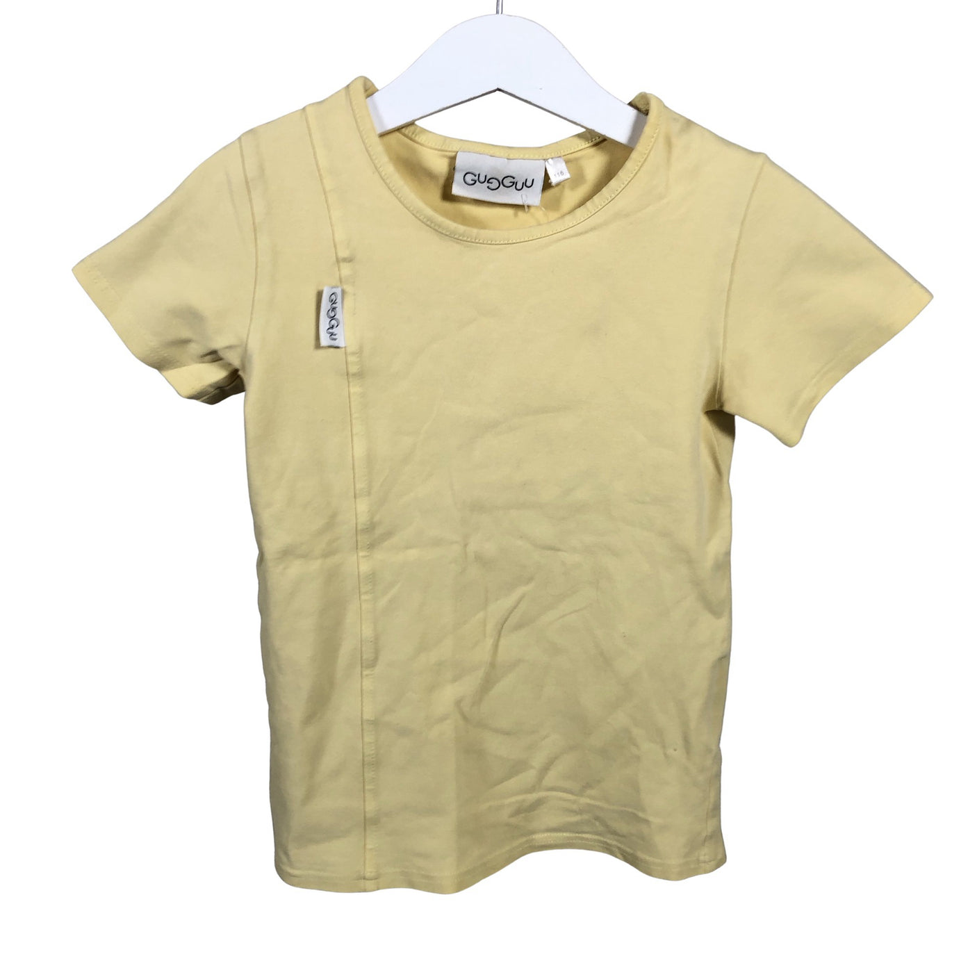 Unisex Gugguu - T-paita, koko 110 - 116 - Keltainen (1)