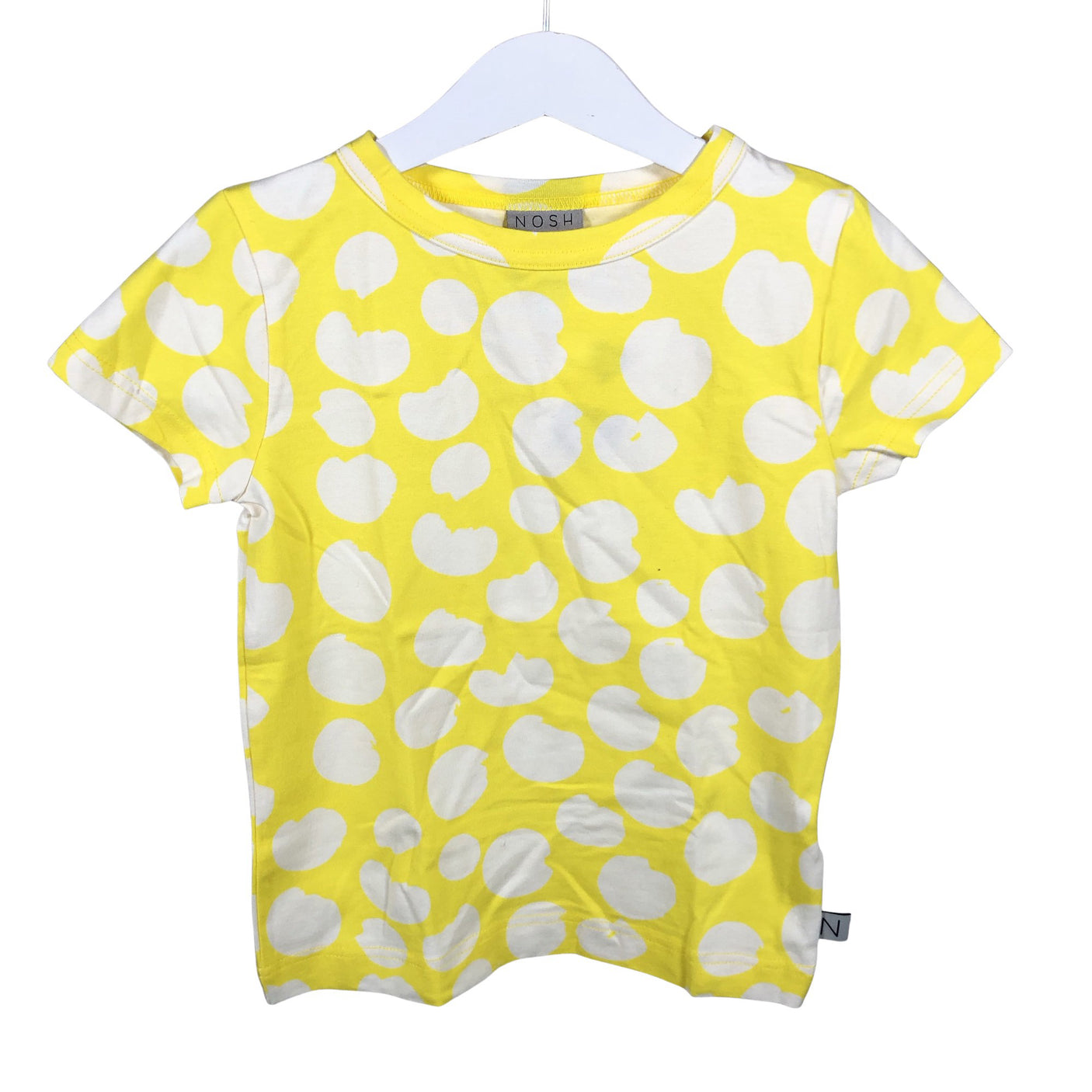 Unisex NOSH - T-paita, koko 110 - 116 - Keltainen (1)